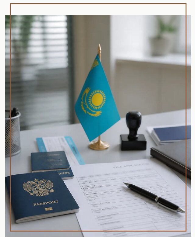 Оформление визы в Казахстан для поездки и работы в Реутове